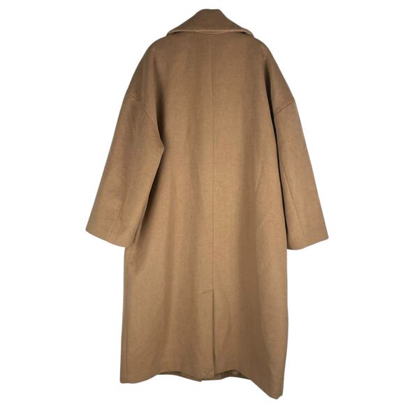 Gap Oversized Longline Wool Blend Coat Button Front Camel Tan Size XXL - Picture 7 of 12
